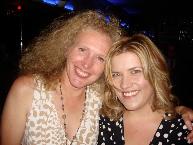 With former student Colleen McNabb